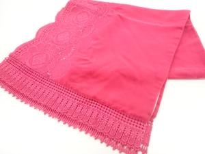 ビロードレース花模様ショール